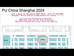 2200mm Kesme Genişliği PU köpük kesme makinesi Horizontal Splitter otomatik Siemens elektronik servo