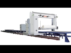 Siemens elektronik kontrol C517 PU uzun köpük kesme makinesinin çizgisel Moti ile kabuklama ekipmanı başı