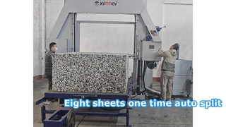 Tek kişiyle çalışan yarı otomatik büyük rebond köpük blok yatay kesme makinası