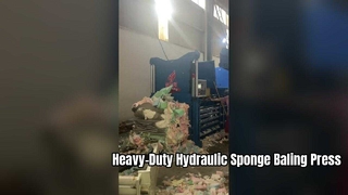 Endüstriyel Hidrolik Sünger Balya Makinesi – Çelik Gövde, Premium Parçalar, Sürekli Deşarj ve Özel Otomasyon