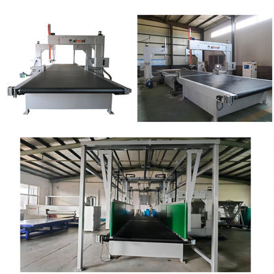Otomatik Dikey 7KW Endüstriyel Köpük Kesme Makinesi Dik Melamine Köpük Kübik Dörtgen Kesme Makinesi