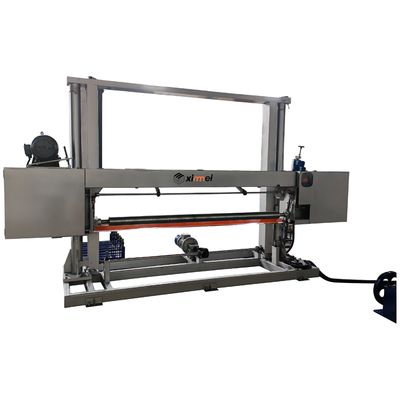 Ağır Hizmet Tipi Stabilite PU Sert 120 ILD PU Blok 160 Kg/m³ Rebond Köpük Blok Yarı Otomatik Yatay Dilimleme Makinesi DELTA Kontrol ve Optimize Mekanik Tasarım ile Donatılmış Sağlam Malzemeler
