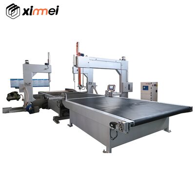 Sünger Kesme Makinesi Dikey Bant Bıçak PLC HMI Kontrol Köpük Bloku Kesme Şerit Epe PU yalıtım Pamuk Püresi EVA Kaya Yün Bal çekirdeği Kağıt Tahta Hindistan cevizi lifleri CAD çizimi yok